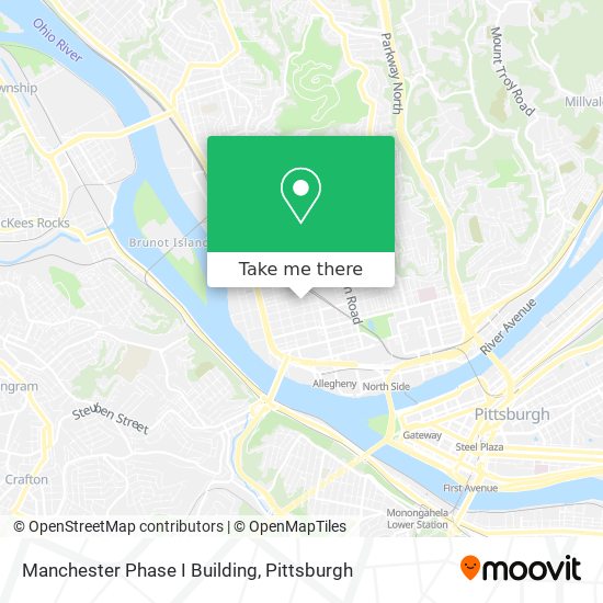 Mapa de Manchester Phase I Building