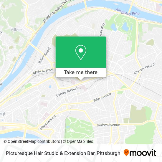 Mapa de Picturesque Hair Studio & Extension Bar