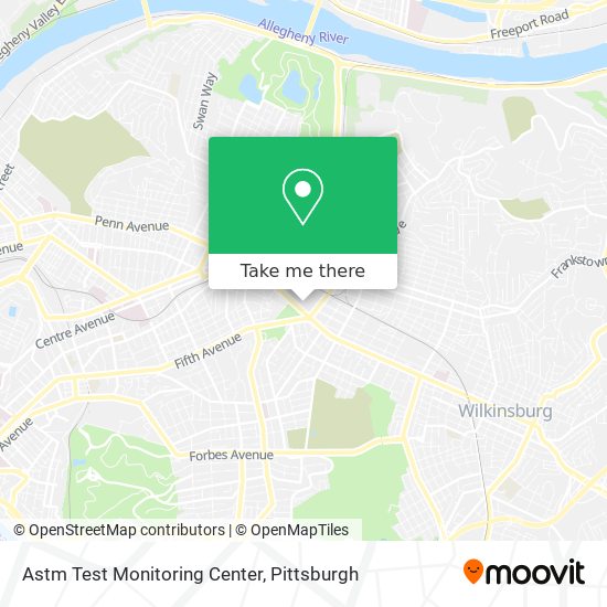 Mapa de Astm Test Monitoring Center