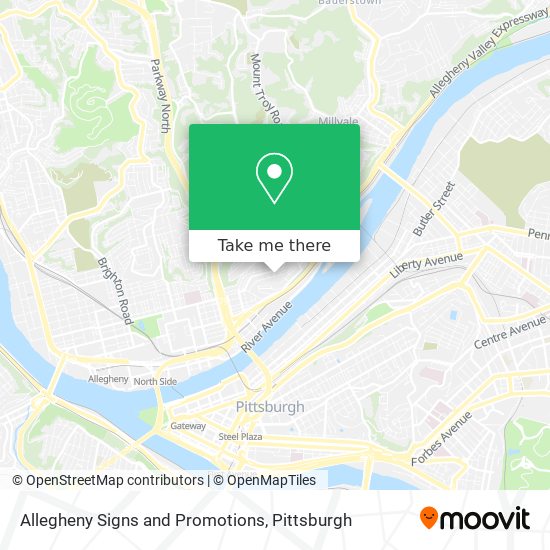 Allegheny Signs and Promotions map