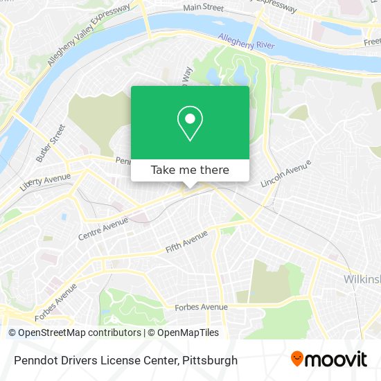 Penndot Drivers License Center map