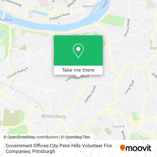 Mapa de Government Offices City Penn Hills Volunteer Fire Companies