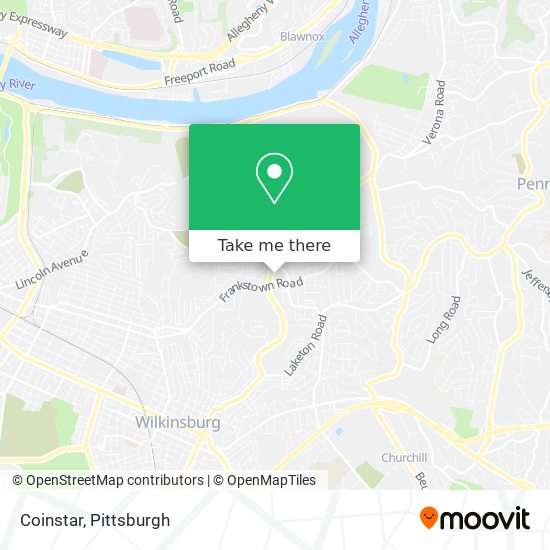 Coinstar map