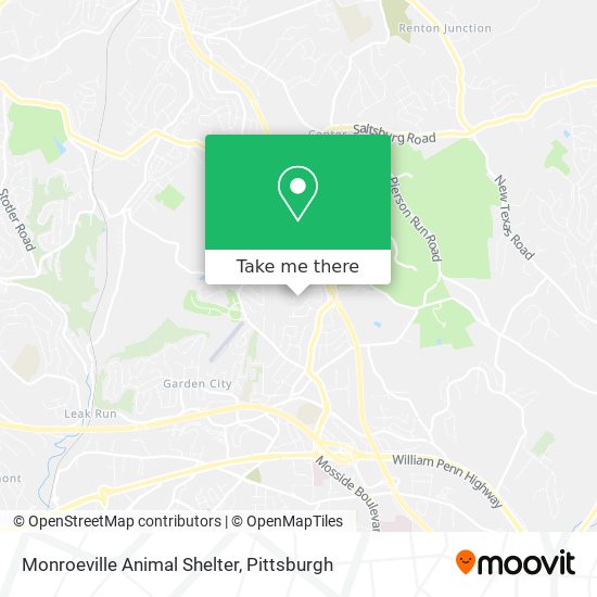 Monroeville Animal Shelter map