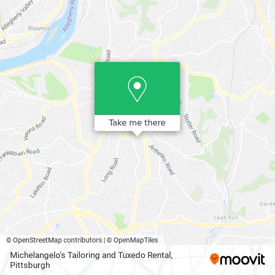 Michelangelo's Tailoring and Tuxedo Rental map