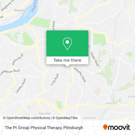 The Pt Group Physical Therapy map