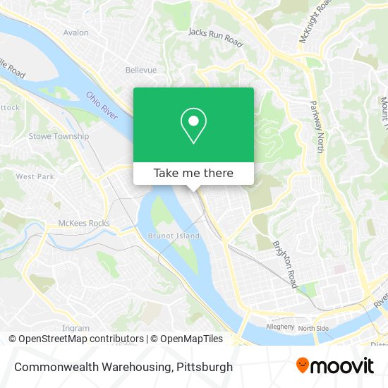 Mapa de Commonwealth Warehousing