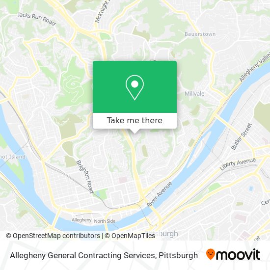 Allegheny General Contracting Services map