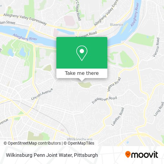 Mapa de Wilkinsburg Penn Joint Water