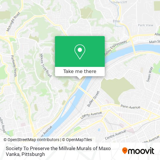 Society To Preserve the Millvale Murals of Maxo Vanka map