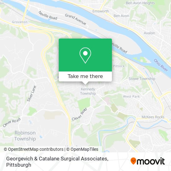Georgevich & Catalane Surgical Associates map