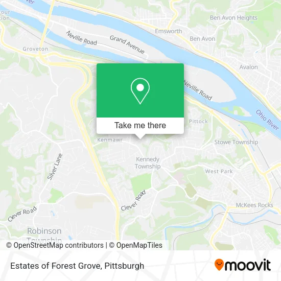 Estates of Forest Grove map