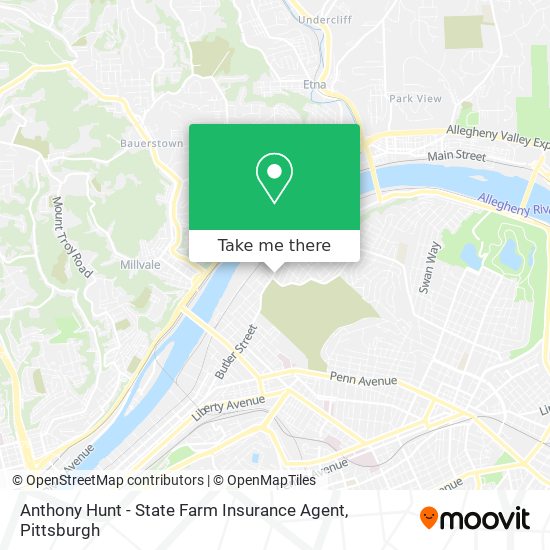 Mapa de Anthony Hunt - State Farm Insurance Agent