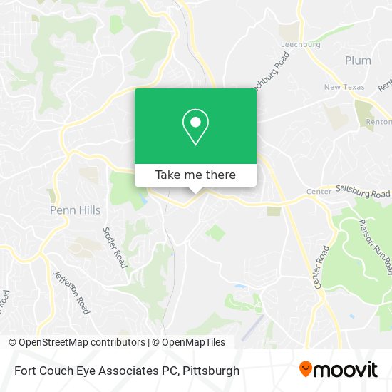 Fort Couch Eye Associates PC map