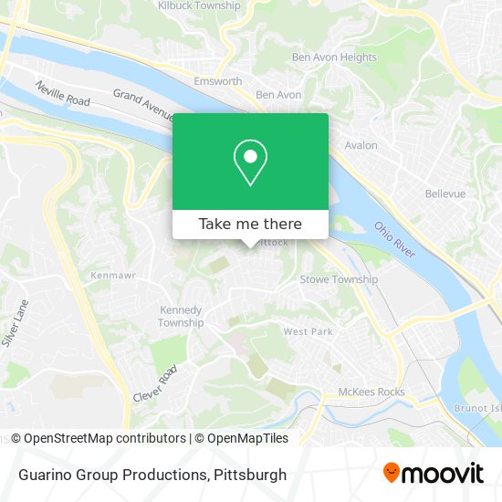 Guarino Group Productions map