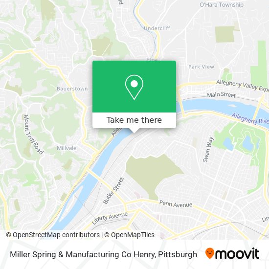 Mapa de Miller Spring & Manufacturing Co Henry