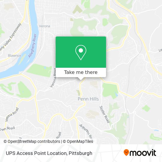 Mapa de UPS Access Point Location