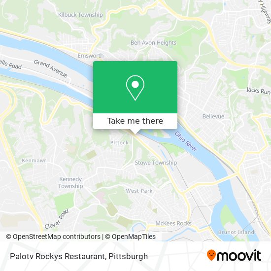 Palotv Rockys Restaurant map