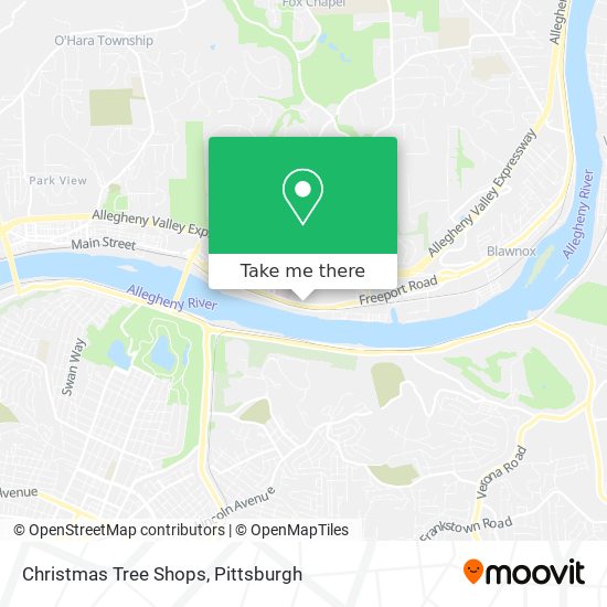 Mapa de Christmas Tree Shops