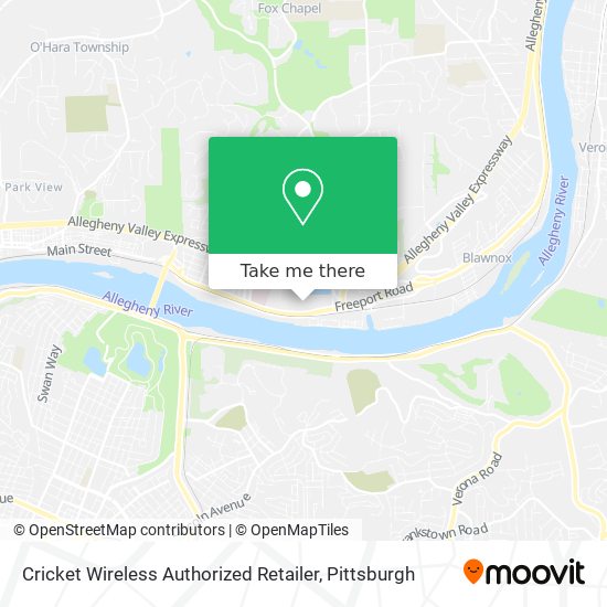 Mapa de Cricket Wireless Authorized Retailer