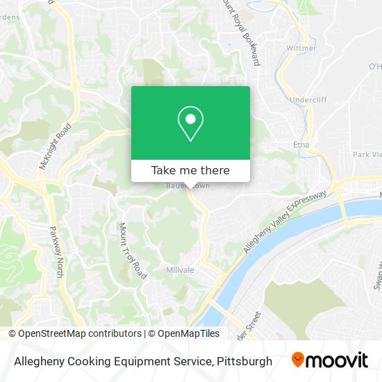 Mapa de Allegheny Cooking Equipment Service