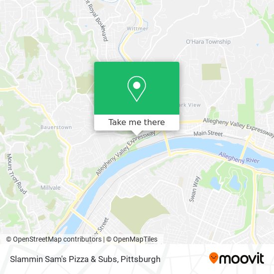 Slammin Sam's Pizza & Subs map