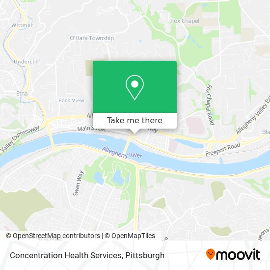 Concentration Health Services map