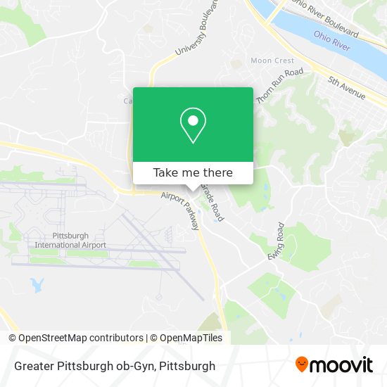 Greater Pittsburgh ob-Gyn map