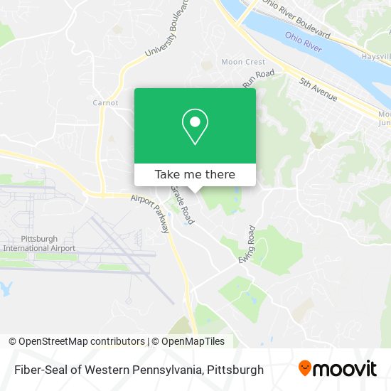 Mapa de Fiber-Seal of Western Pennsylvania