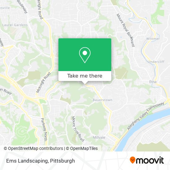 Ems Landscaping map