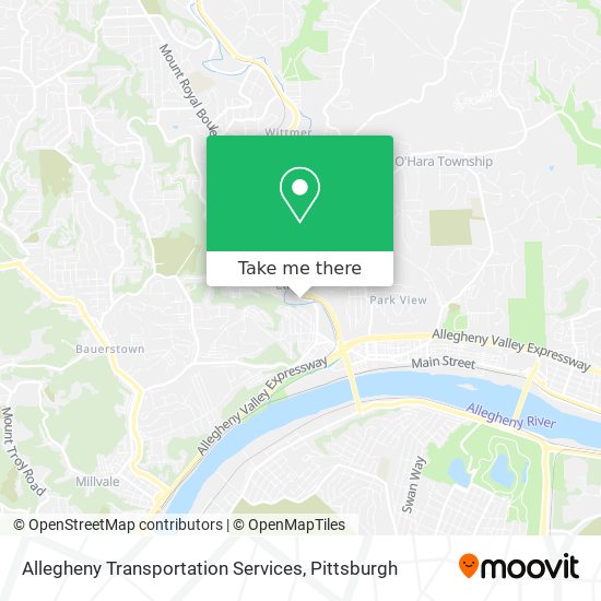 Allegheny Transportation Services map