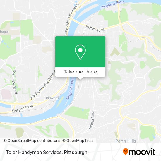 Mapa de Toler Handyman Services