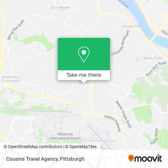 Cousins Travel Agency map