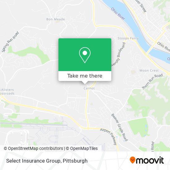 Mapa de Select Insurance Group