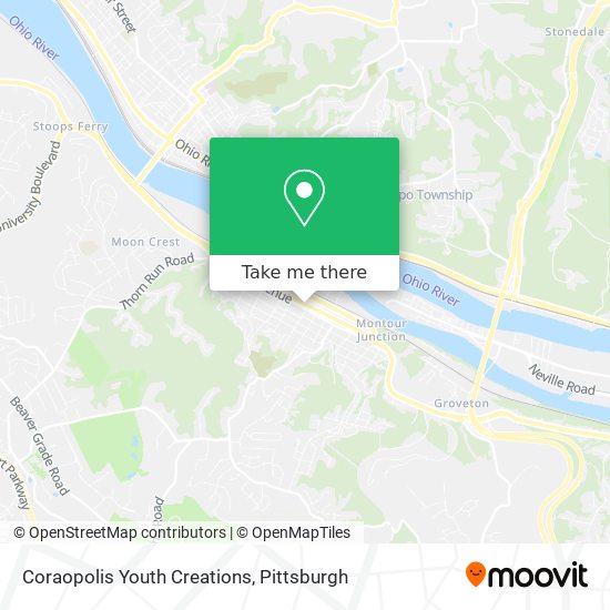 Coraopolis Youth Creations map