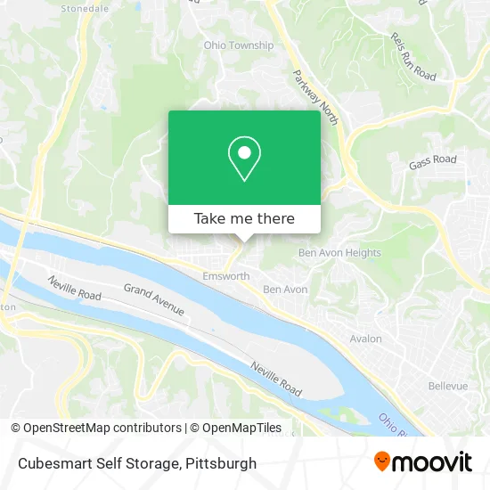 Cubesmart Self Storage map