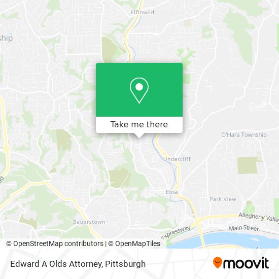 Edward A Olds Attorney map