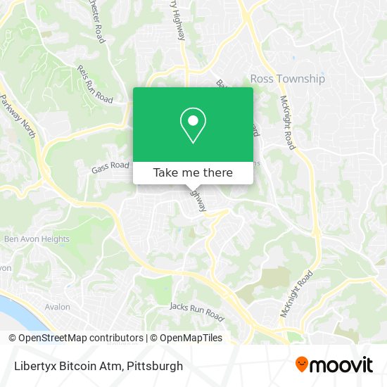 Mapa de Libertyx Bitcoin Atm