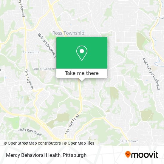 Mapa de Mercy Behavioral Health