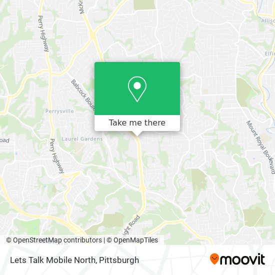 Lets Talk Mobile North map