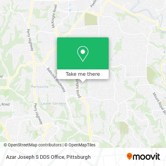 Azar Joseph S DDS Office map