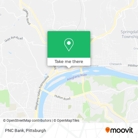 PNC Bank map