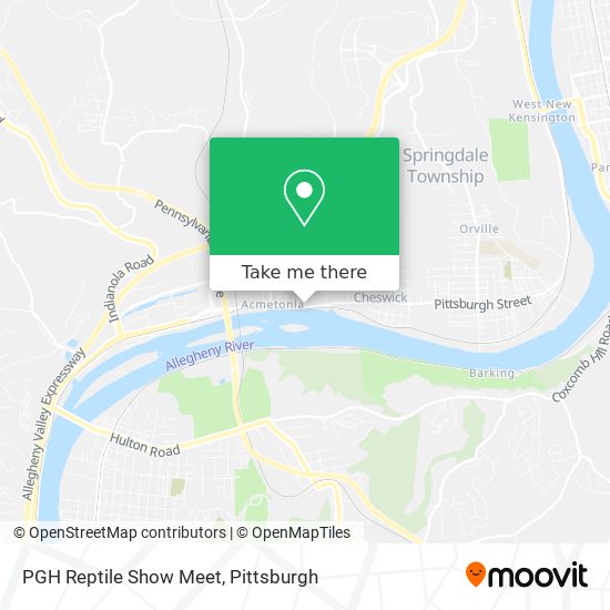 PGH Reptile Show Meet map