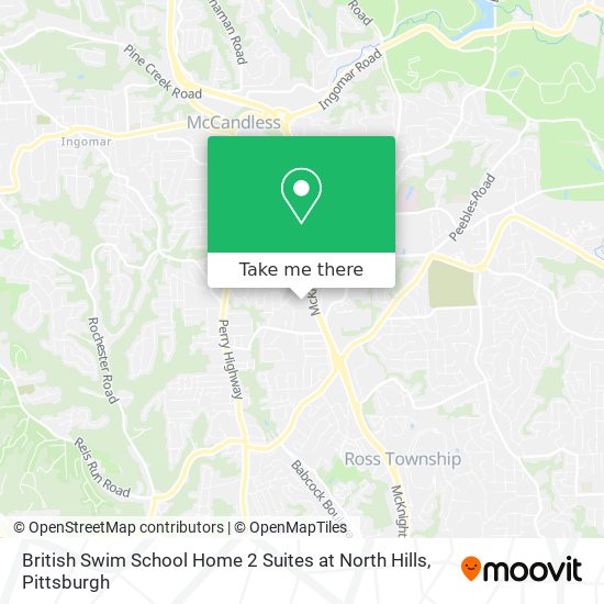 British Swim School Home 2 Suites at North Hills map