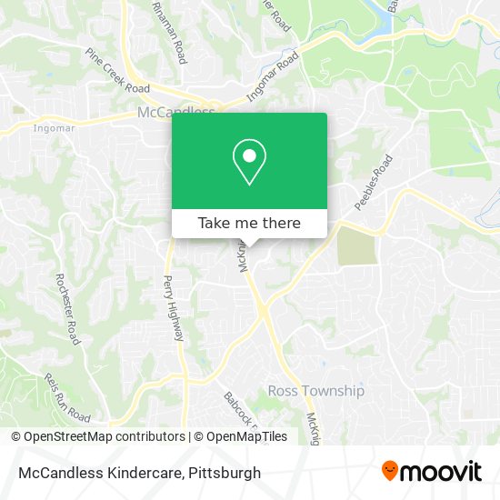 McCandless Kindercare map