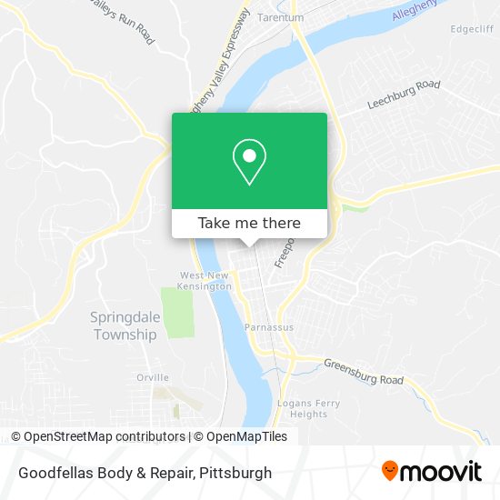 Mapa de Goodfellas Body & Repair