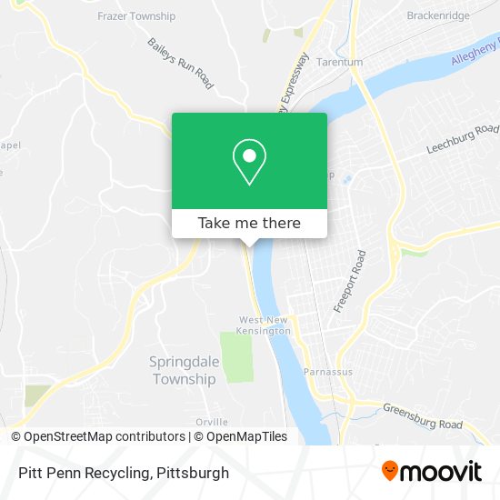 Pitt Penn Recycling map