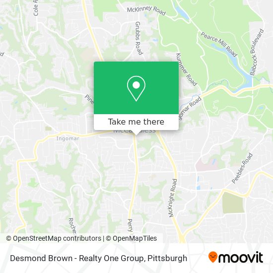 Mapa de Desmond Brown - Realty One Group