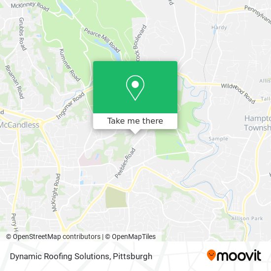 Dynamic Roofing Solutions map