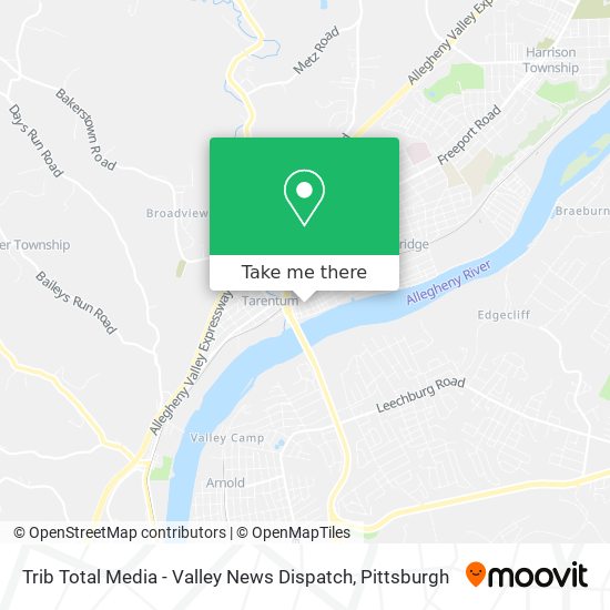 Trib Total Media - Valley News Dispatch map